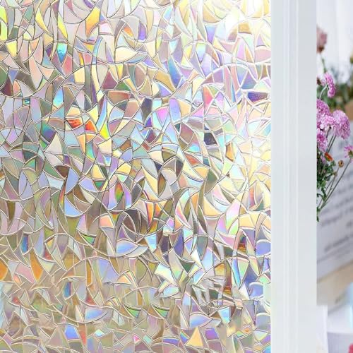 Fensterfolie Blickdicht Selbsthaftende,Fensterfolie Selbsthaftend Bunt Sichtschutzfolie Fenster,3D Regenbogen Klebefolie Fenster,Sichtschutzfolie Fenster Bunt,3D Regenbogen Folie Fenster,30cm*200cm Fensterfolie Blickdicht Selbsthaftende,Fensterfolie Selbsthaftend Bunt Sichtschutzfolie Fenster,3D Regenbogen Klebefolie Fenster,Sichtschutzfolie Fenster Bunt,3D Regenbogen Folie Fenster,30cm*200cm von SEMINISMAR