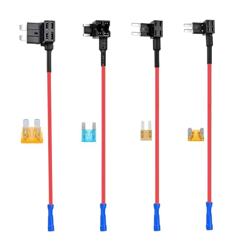 4 Stück Stromdieb KFZ Sicherung Adapter Set,Standard Stromdieb KFZ Sicherung Adapter,Stromdieb KFZ Sicherung Mini 12V Flachsicherungsadapter,stromdieb kfz sicherung von SEMINISMAR
