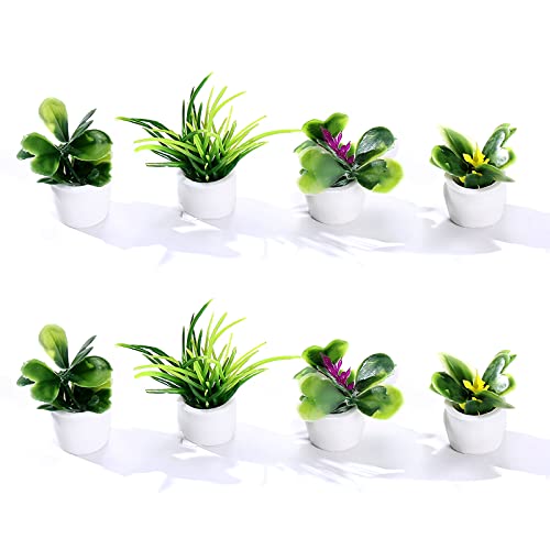 Miniatur Fee Garten Zubehör,Miniatur Bonsai Pflanze,Mini Topfpflanze Blumenmodell,Puppenhaus Topf Pflanze,Miniatur Künstliche Pflanze,miniatur pflanzen,6pcs von SEMINISMAR