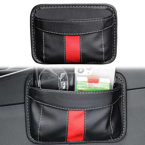 Seitlicher Organizer für Autositze,Organizer aus Leder Auto,Autositz Seitentaschen Organizer,Aufbewahrungstasche für Autositze,Autotaschen für Schlüssel Autositze,Aufbewahrungsbox für Autositze,1 pcs von SEMINISMAR