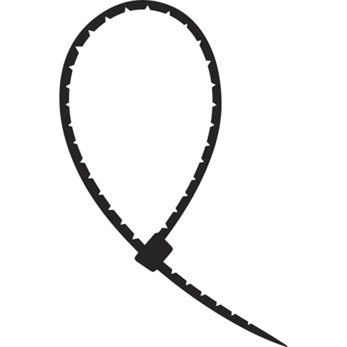 Semloc Kabelbinder 360mm x 8,0mm - Kabelband schwarz - Kabelbinder einfach nach dem Fixieren abdrehen und fertig, Polyamid 6.6 von SEMLOC