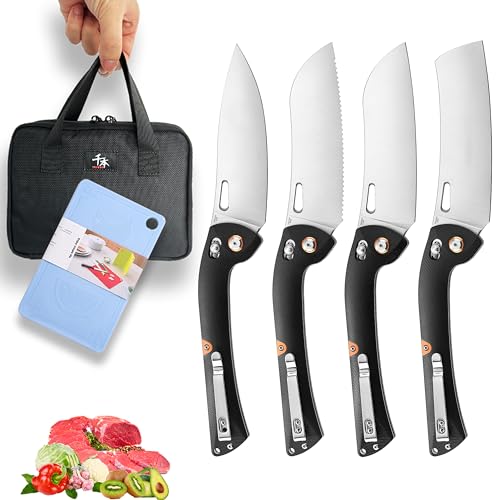 SENBON 440 Sharp Falten Chef Messer G10 Griff Obst Messer Camping Outdoor Back Clip Portable Obst Messer Küchenmesser Set SENBON 440 Sharp Falten Chef Messer G10 Griff Obst Messer Camping Outdoor Back Clip Portable Obst Messer Küchenmesser Set von SENBON