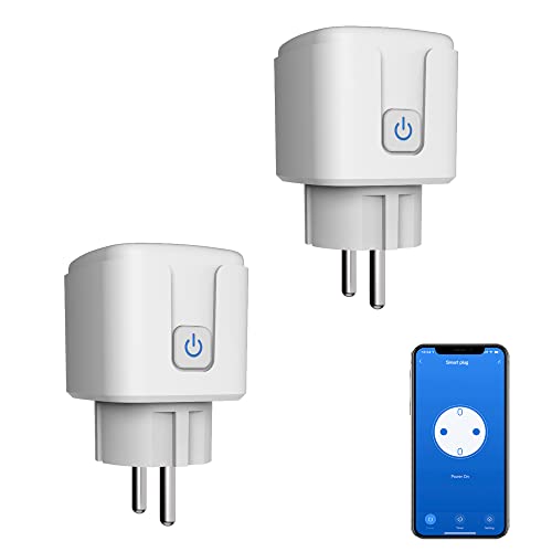 Smart Plug Wifi Steckdose:16A Wifi Smart Plugs mit Timer und Countdown-Funktion,App-Fernbedienung, kein Hub erforderlich, Energiemonitor Smart Socket Switch Funktioniert mit Alexa (Wifi, 2-pack) von SENCKIT