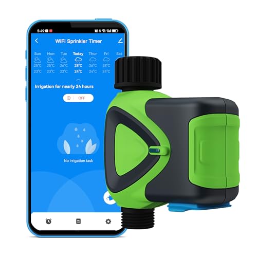 WLAN Gartenbewässerungstimer Smart Bewässerungscomputer: Bewässerungssystem Garten mit app, Outdoor Water Timer für Gartenschlauch, Regenverzögerung, Kompatibel mit Alexa und Google Home WLAN Gartenbewässerungstimer Smart Bewässerungscomputer: Bewässerungssystem Garten mit app, Outdoor Water Timer für Gartenschlauch, Regenverzögerung, Kompatibel mit Alexa und Google Home von SENCKIT