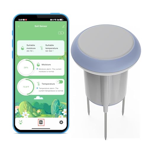 WiFi Smart Bodensensor: Smartes Bodenfeuchtemessgerät mit App-Überwachung, Bodentester mit Feuchtigkeits-/Temperaturmesser für Garten, Bauernhof und Gewächshaus, Kompatibel mit Alexa, Google Home WiFi Smart Bodensensor: Smartes Bodenfeuchtemessgerät mit App-Überwachung, Bodentester mit Feuchtigkeits-/Temperaturmesser für Garten, Bauernhof und Gewächshaus, Kompatibel mit Alexa, Google Home von SENCKIT