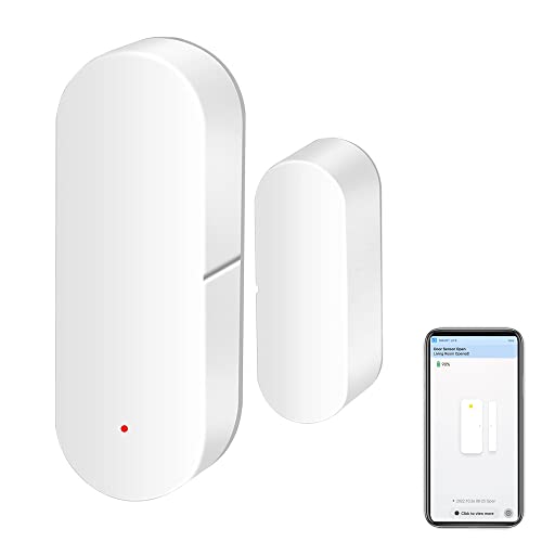 WiFi-Türsensor: Intelligente Tür-Offen-/Geschlossen-Detektoren, drahtlose Fenstersensor-App-Benachrichtigung, Kontaktsensor für die Sicherheit zu Hause, passend für Alexa Google Assistant (1pack) von SENCKIT