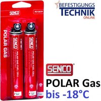 Senco - 2x Gaskartuschen Polar Gas für Paslode Tjep Makita Hitachi BeA 165mm 80ml-EN10030.2 von SENCO