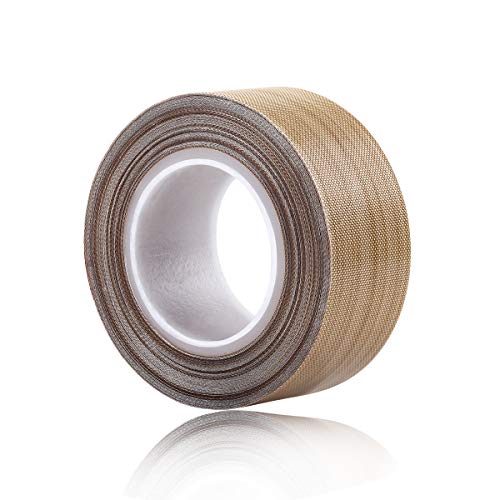 SENCOL 100% Qualitätssicherung; PTFE-beschichtetes Fiberglas-Teflon-Band, hochtemperaturbeständig; Trocknungsförderband; Schweißdichtband; -196°C bis +300°C (25mm x 12m x 0.18mm, Braun 1) von SENCOL