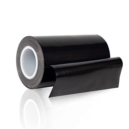 SENCOL Schwarz, 100 mm x 12 m x 0,18 mm, 100% Qualitätssicherung, PTFE-beschichtetes Fiberglas-Teflonband, Hochtemperaturband; Trocken-Förderband; Schweißdichtband von SENCOL