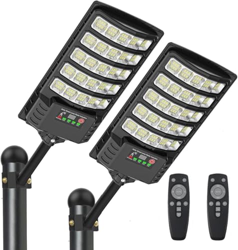SENDALE Solar Straßenlaterne für Außen 2 Stück,500W Solarlampen mit Bewegungssensor, 6500K Solarleuchten Dämmerung bis zum Morgengrauen, IP67 Wasserdichte Solarstrahler für Gärten Garage SENDALE Solar Straßenlaterne für Außen 2 Stück,500W Solarlampen mit Bewegungssensor, 6500K Solarleuchten Dämmerung bis zum Morgengrauen, IP67 Wasserdichte Solarstrahler für Gärten Garage von SENDALE