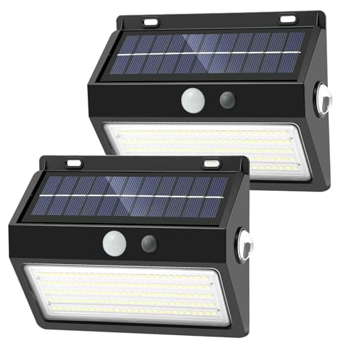 SENDALE Solarleuchte für den Außenbereich Bewegungsmelder,2 Stück 5 Modi Solarleuchten Aussenleuchte IP65 Wasserdichte,130 LED Superhelle Solar Wandleuchte Für Aussen Garage Wand SENDALE Solarleuchte für den Außenbereich Bewegungsmelder,2 Stück 5 Modi Solarleuchten Aussenleuchte IP65 Wasserdichte,130 LED Superhelle Solar Wandleuchte Für Aussen Garage Wand von SENDALE