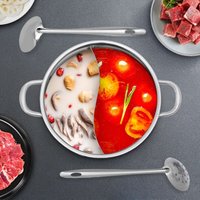Senderpick - 11.02in Edelstahl rostfrei Hotels Suppe Topf Hot Pot Mit Glasdeckel/Lecklöffel von SENDERPICK