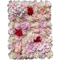 20pcs künstliche Blumenwände romantische Blumen Hintergrund für Hochzeit Partys Rose Wand (60cm x 40cm x 20pcs) von SENDERPICK