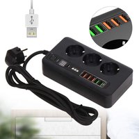 Senderpick - 3 Fach 5 usb Steckdosenleiste Steckdose Mehrfachsteckdose Steckdosenadapter mit Timer-Funktion 2M Kabellänge von SENDERPICK