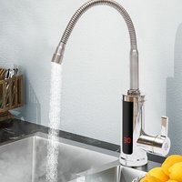 3KW Elektronisch Wasserfall Sofortheizhahn Wasserhahn Heizung Durchlauferhitzer 360°Rotation von SENDERPICK