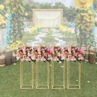 4x Blumenständer Blumensäule aus Metall Hocker für Pflanzen Geometrisch von SENDERPICK