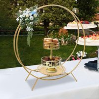 80cm Metall Hochzeit Cake Stand Bogen Ballon rund Dekoration Hochzeit Geburtstag Geschenk Cupcake Stand von SENDERPICK