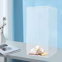 Senderpick - Acryl Organizer Sammlervitrine Schaukasten Display Ständer Display Box Staubdichte Vitrine für Modell Sammlerstücke Weiß von SENDERPICK