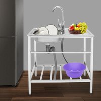 Commercial Spüle - 29.5x29.9x15.7 inches 201 Edelstahl Spülbecken Verschiedene Geschirrspülbecken Küche Geschirrspülbecken mit einem Becken Commercial Spüle - 29.5x29.9x15.7 inches 201 Edelstahl Spülbecken Verschiedene Geschirrspülbecken Küche Geschirrspülbecken mit einem Becken von SENDERPICK