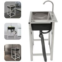 Commercial Utility Sink Küchenspüle aus Edelstahl 1 Becken mit Wasserhahn von SENDERPICK