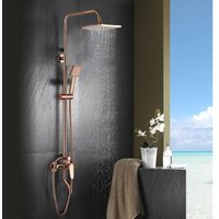 Duschset Handbrause Regenbrause Kopfbrause Mischbatterie Duschsystem Roségold von SENDERPICK