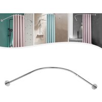 Duschvorhangstange Badezimmer L-förmige Duschvorhangstange Verstellbare Duschvorhangstange von SENDERPICK