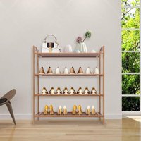 Bambusregal, 60 cm breit, 70 x 25 x 67 cm Badezimmerregal, Holzregal für Küche, Bad, Schrank, Balkon, Badezimmermöbel, Schuhregal, Küchenregal, von SENDERPICK