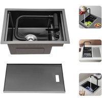 Edelstahl Küchenspüle Unterbauspüle Monoblock-Spüle Mit Wasserhahn Edelstahl Küchenspüle Unterbauspüle Monoblock-Spüle Mit Wasserhahn von SENDERPICK