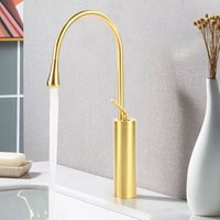 Senderpick - Gold Waschtischarmatur Hoch 360° drehbarer Wasserhahn Messing Moderne Mischbatterie Senderpick - Gold Waschtischarmatur Hoch 360° drehbarer Wasserhahn Messing Moderne Mischbatterie von SENDERPICK