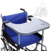 Senderpick - Graue Rollstuhl Tischplatte Ersatz Tisch Für meisten Standard-Rollstühle oder Heimstühle Doppel-Tasse-Halter Tisch von SENDERPICK