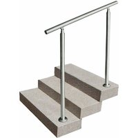 Senderpick - Handlauf Treppengeländer Geländerstange Leitplanke Gartenstufen Sicherheitshaltegriff Silbrig Edelstahl 80 cm von SENDERPICK