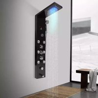 LED-Handbrause mit 8 Strahlarten Armaturensystem für Badezimmer-Wasserfall von SENDERPICK