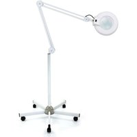 LED Lupenlampe Standlupe Beleuchtete Lupe Professionelle Ästhetische Lampe 8 Dioptrien Schwenkarmlampe Einstellbar 5 Rollen 22 W 220V(8X) von SENDERPICK