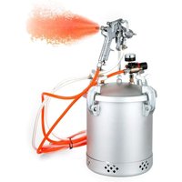 Lackierpistole 10 L Druckbehälter 60 PSI Farbspritzgerät mit Farbbehälter und Lackierpistole Lackierpistole 3 mm Düse Farbsprühsystem Farbsprühsystem von SENDERPICK