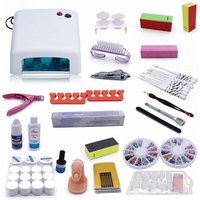 Senderpick - Nagelstudio Gel Set Nagelset Starterset Farbgele Nailart Leim led Lampe 36W Maniküre UV-lampe von SENDERPICK