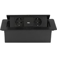 Senderpick - Pop-up-Sockel Einbausteckdose 2 Standard Euro+1 usb+ 1 Type-C Schwarz Senderpick - Pop-up-Sockel Einbausteckdose 2 Standard Euro+1 usb+ 1 Type-C Schwarz von SENDERPICK