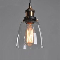 Senderpick - Retro-Glasschirm Hängelampe Loft Deckenlampe Vintage Hängelampe von SENDERPICK