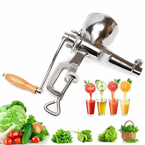 SENDERPICK Entsafter Fleischwolf Obst Gemüse Weizengras Manual Stainless Juicer Fruit Wheat Grass Squeezing Vegetable Extractor Küchenhandbuch Entsafter von SENDERPICK