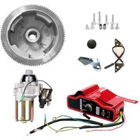 Senderpick - Schwungrad Elektrostarter-Set für Honda GX390 13 ps Motoren und Generatoren mit Magnetanlasser Schwungrad Zahnkranz Schlüsselkasten Senderpick - Schwungrad Elektrostarter-Set für Honda GX390 13 ps Motoren und Generatoren mit Magnetanlasser Schwungrad Zahnkranz Schlüsselkasten von SENDERPICK