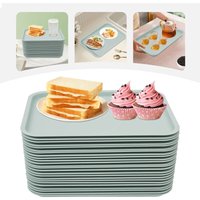 Senderpick - 13.39x9.45 in Fastfood-Tablett, wiederverwendbares und vielseitiges Serviertablett blau Senderpick - 13.39x9.45 in Fastfood-Tablett, wiederverwendbares und vielseitiges Serviertablett blau von SENDERPICK