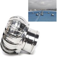 Senderpick - 160mm Edelstahl Windturbine Dachentlüftung Abluftventilator Rotationsventilator Dachhaube Windkraftanlage für Industrieanlagen von SENDERPICK