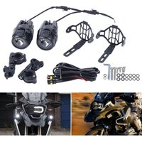 Senderpick - 2er-Set Motorradfrontscheinwerfer, zusätzliche LED-Nebelscheinwerfer, Nebelscheinwerfer für R1200GS F800GS, wasserdicht IP67, 12 v 60 w von SENDERPICK