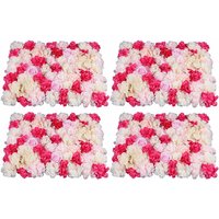 Senderpick - 4 Teile 60X40cm Künstliche Blumenwand Blumendekoration Wandpaneele Hochzeit Rosenwand Kunstblumenwand Hintergrunddekor Senderpick - 4 Teile 60X40cm Künstliche Blumenwand Blumendekoration Wandpaneele Hochzeit Rosenwand Kunstblumenwand Hintergrunddekor von SENDERPICK