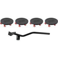 Senderpick - 4er-Set Transportrollen für Möbel – Mit 6 Transportrollen – Um 360° drehbare Rollen – Für schwere Möbel – 4 Möbelrollen + 1 von SENDERPICK