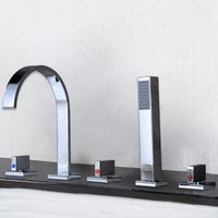 Senderpick - Armatur Wannenarmatur Badewannenarmatur Wasserhahn Set Handbrause Wannenrand Mischbatterie Wasserhahn Senderpick - Armatur Wannenarmatur Badewannenarmatur Wasserhahn Set Handbrause Wannenrand Mischbatterie Wasserhahn von SENDERPICK