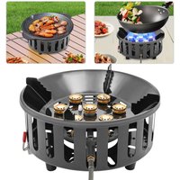 Campingkocher Camping-Gaskocher Gasbrenner Tragbarer Kocher Gaskocher mit Adapter 21000W von SENDERPICK
