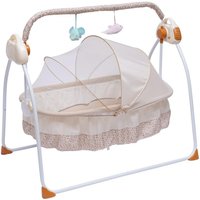Elektrische Babywiege, Babyschaukel, automatische Babyschaukel, Babywiege, Schaukelstuhl mit MP3-Musikwiedergabefunktion, elektrische Babywiege für von SENDERPICK