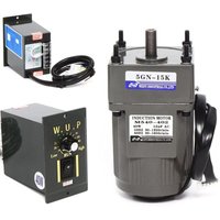 Senderpick - Elektrischer Getriebemotor ac 220V Einphasiger 40W Asynchroner Zahnradmotor mit Drehzahlregler (15K), 9 U/Min. von SENDERPICK
