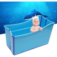 Senderpick - Faltbare Badewanne Erwachsene Kinder Mobile Wasserbadewanne Tragbare Badewanne Spa Bad Sauna Baby Swimmingpool Großraum 100 cm Blau von SENDERPICK