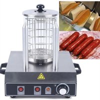 Hot-Dog-Maschine, Würstchenwärmer, 220 v, einstellbare Temperatur, Hot-Dog-Gerät, Würstchenwärmer, Toaster aus Edelstahl für Restaurants, Imbisse, von SENDERPICK